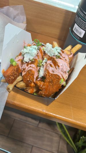 buffalo fries   at Bubbie's - Plant Burgers at Plant Food Lab in Washington