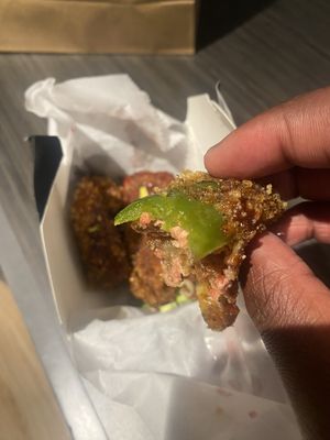 Jalapeño poppers  at Bubbie's - Plant Burgers at Plant Food Lab in Washington