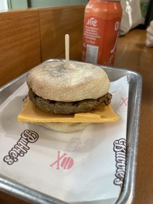 The cheese is dry is dry and chalky!  at Bubbie's - Plant Burgers at Plant Food Lab in Washington