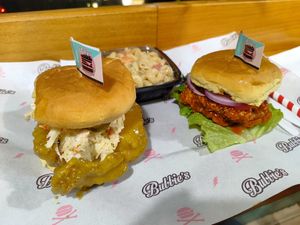Serving at Bubbie's - Plant Burgers at Plant Food Lab in Washington