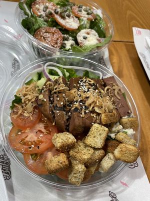 Salad options   at Bubbie's - Plant Burgers at Plant Food Lab in Washington