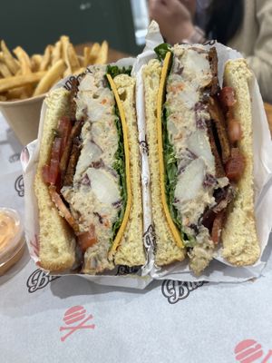 Southern potato salad BLT  at Bubbie's - Plant Burgers at Plant Food Lab in Washington