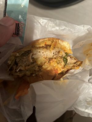 Chicken burger - just okay   at Bubbie's - Plant Burgers at Plant Food Lab in Washington