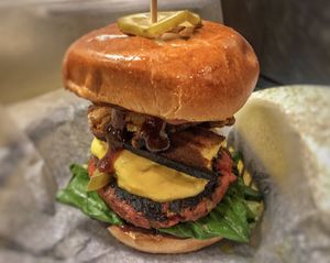 Monkey wrench at Bubbie's - Plant Burgers at Plant Food Lab in Washington