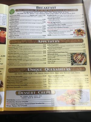 Menu 3 at Healthy Garden and Gourmet Pizza in Voorhees