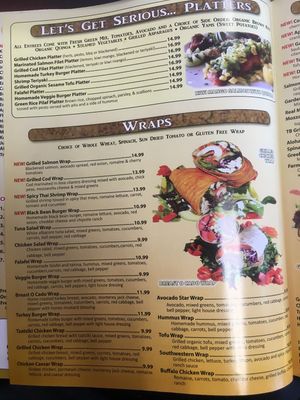 Menu 4 at Healthy Garden and Gourmet Pizza in Voorhees