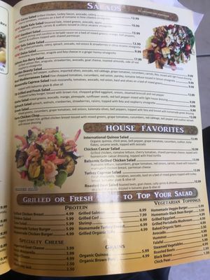 Menu 5 at Healthy Garden and Gourmet Pizza in Voorhees