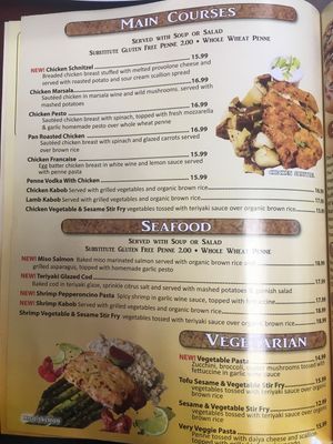 Menu 6 at Healthy Garden and Gourmet Pizza in Voorhees