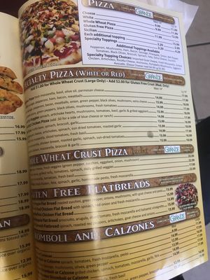 Menu 7 at Healthy Garden and Gourmet Pizza in Voorhees
