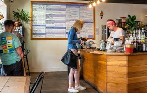 interior counter for placing order at Life Bowls in Madison