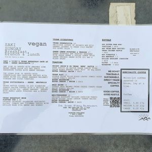 New vegan brunch menu at Saki Souvlaki  in Cheltenham