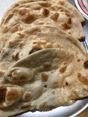 Indian vegan roti at Newdelhi Indian in Kyoto