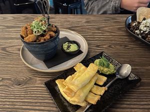 Cauliflower nuggets and Tequeños - prettyyy prettyyy pretty good at Mongrel in Milton