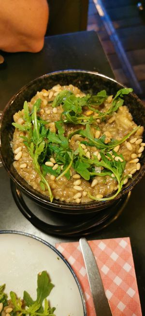 Risotto met champignons at Baracca in Leuven