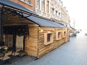 Outside at Baracca in Leuven