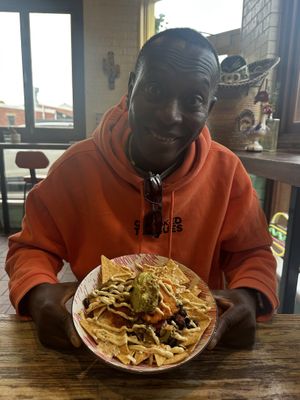 Delicious nachos   at Los Fridays in Daylesford