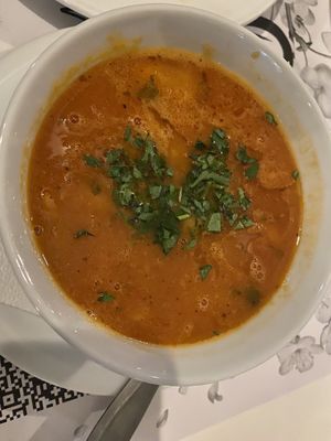 Bean soup (lima beans)  at Onhezmi in Sarande