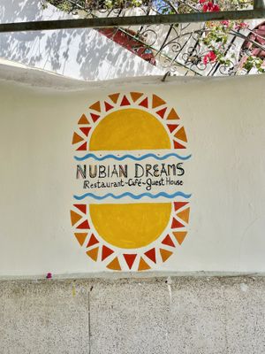 Sign  at Nubian Dreams in Aswan