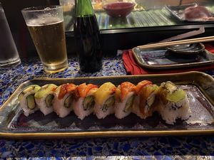 Rainbow sushi   at Harney Oceanside in Oceanside