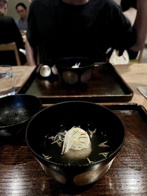 Incredible soup  at Kajitsu in New York City