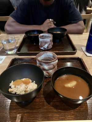 Miso & ginger rice- like no other miso I’ve ever had   at Kajitsu in New York City