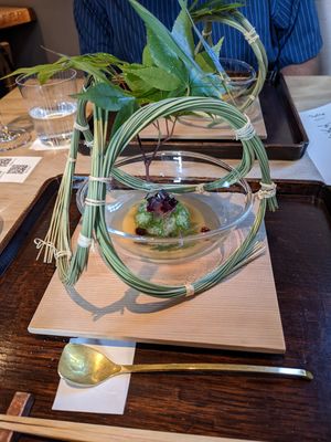 chilled course at Kajitsu in New York City