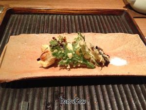 tempura at Kajitsu in New York City