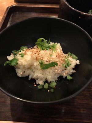 Daikon rice at Kajitsu in New York City