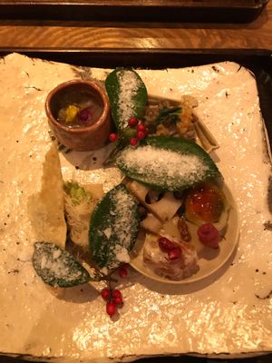 Seasonal assortment at Kajitsu in New York City