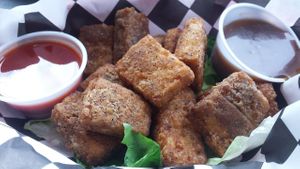Tofu bites at Cyber Cafe West in Binghamton
