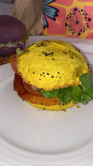 Funky chickpea  at Flower Burger in Marseille