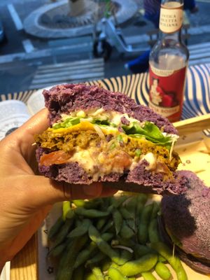 Flower burger at Flower Burger in Marseille