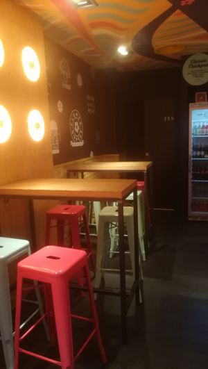 Inside at Flower Burger in Marseille