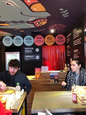 Burger menu at Flower Burger in Marseille