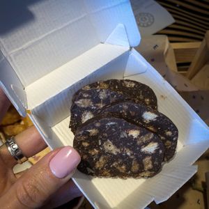 Chocolate salami at Flower Burger in Marseille