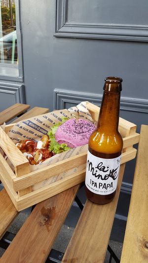 Flower-Burger Menu with craft beer at Flower Burger in Marseille