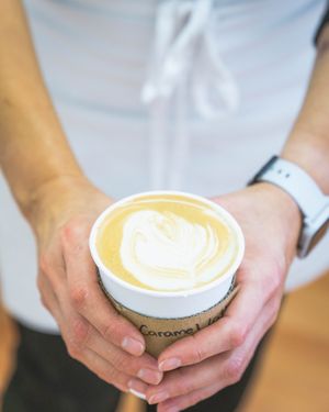 Vegan lattes at Canela in Calgary