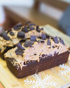 GF double chocolate loaf non refined sugar at Canela in Calgary