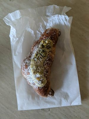 Pistachio croissant at Canela in Calgary