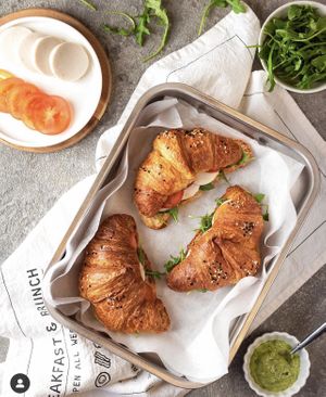 Caprese croissants  at Canela in Calgary