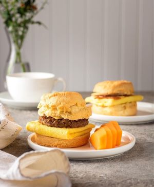 Vegan breakfast Sammies  at Canela in Calgary