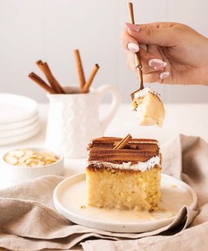 Vegan tres leches cake at Canela in Calgary