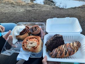 The great food my friend and I had! at Canela in Calgary