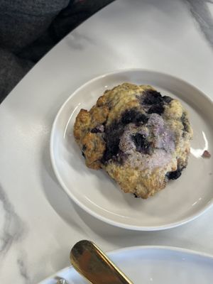 Blueberry scone   at Canela in Calgary