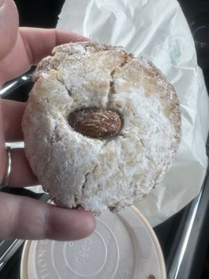 Amaretti cookie  at Canela in Calgary