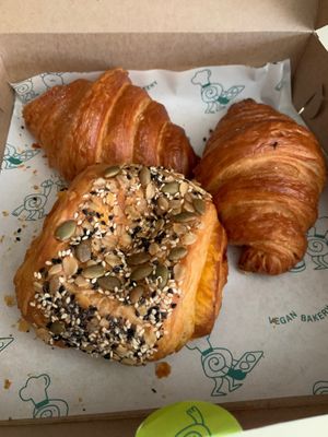 Plain croissants and jalepeno cheddar croissant  at Canela in Calgary