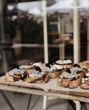 Vegan cinnamon rolls! at Canela in Calgary