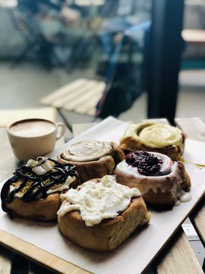 S’mores, classic, pumpkin, lemon berries, caramel latte at Canela in Calgary