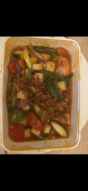 Take away pad priewaan with tofu. at Thong Thai in Wemeldinge