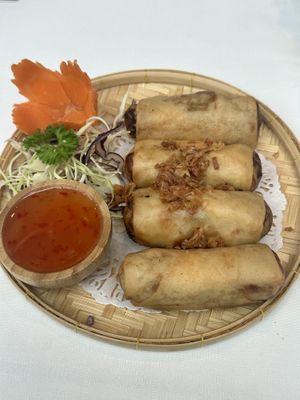 Veggie fried spring rolls  at Thong Thai in Wemeldinge